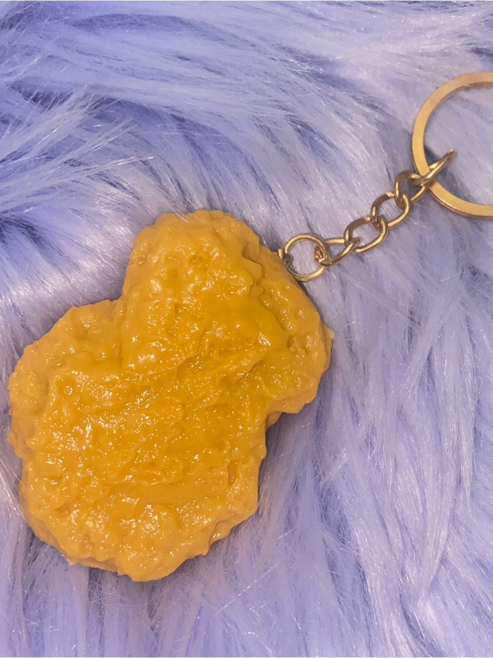 Chicken Nugget Keychain Charm - Women Accessories